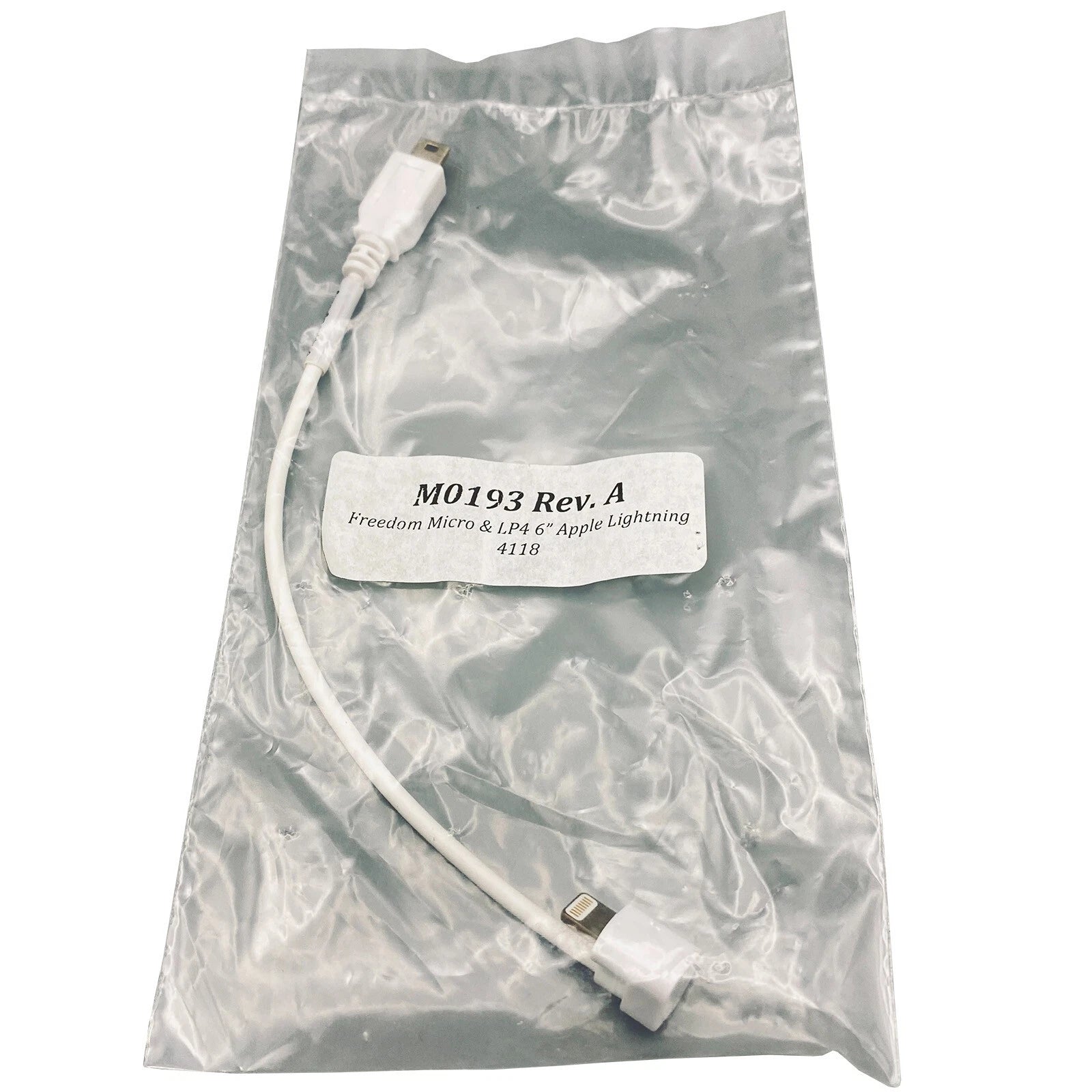 NEW Genuine Apple M0193 Cable Freedom Micro & LP4 6" Apple lightning to USB mini