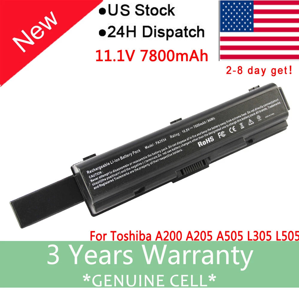 Laptop Battery for Toshiba Satellite PA3534U-1BRS A205 A305 A505 L305 L505D 9CEL