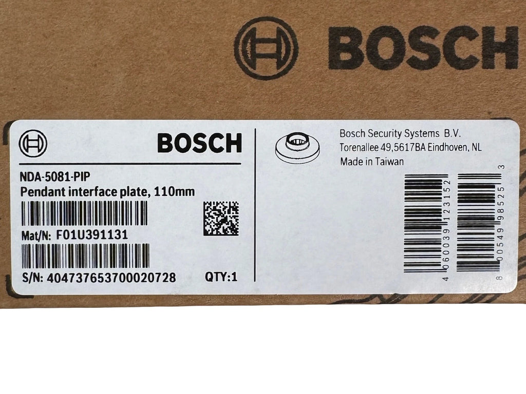 NEW Bosch NDA-5081-PIP Pendant interface plate 110mm/w F01U391131