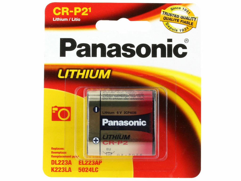 Panasonic CRP2, EL223, K223LA, DL223, 5024LC 6.0 volt Lithium Battery