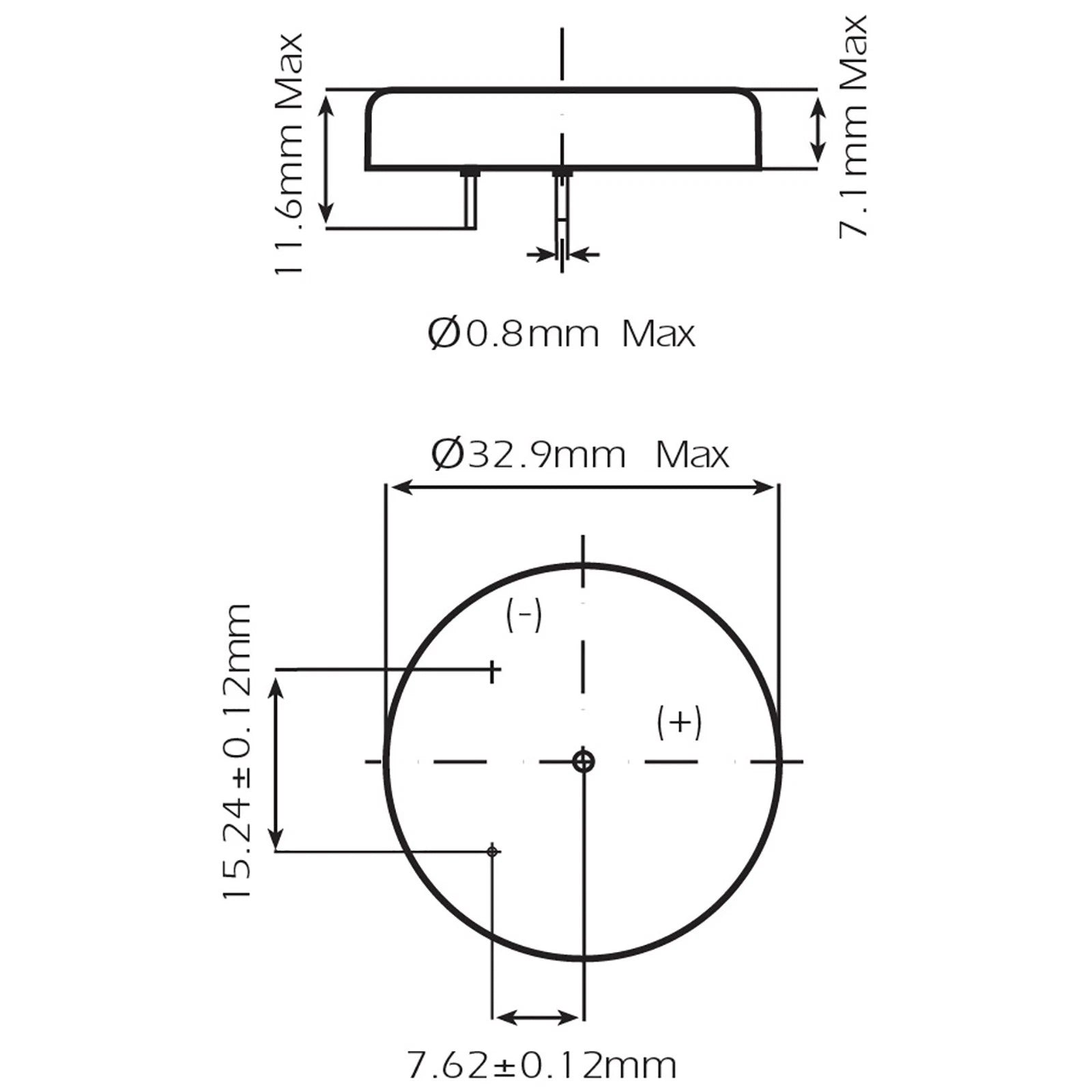 OmniCel ER32L65 3.6V 1Ah 1/10D Lithium Battery Nickel Pins MED