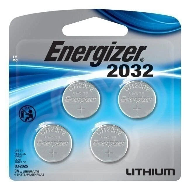 Brand New 2X 4-Pack Energizer Batteries CR2032 3V Lithium Coin Cell 8 Total Ct