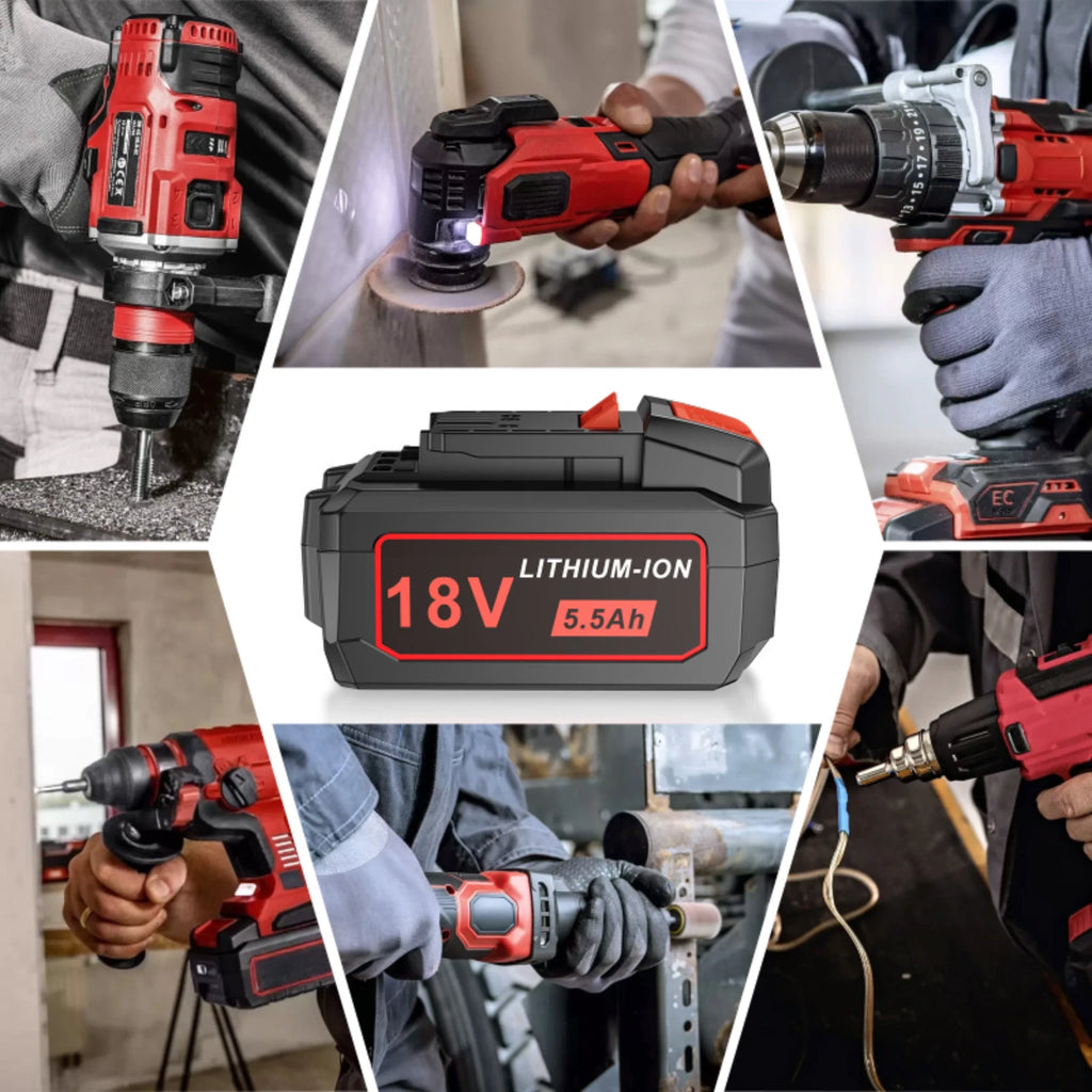 18V 5.5Ah Lithium-Ion Battery for Flex FL1850 Compatible with Flex Cordless Tool