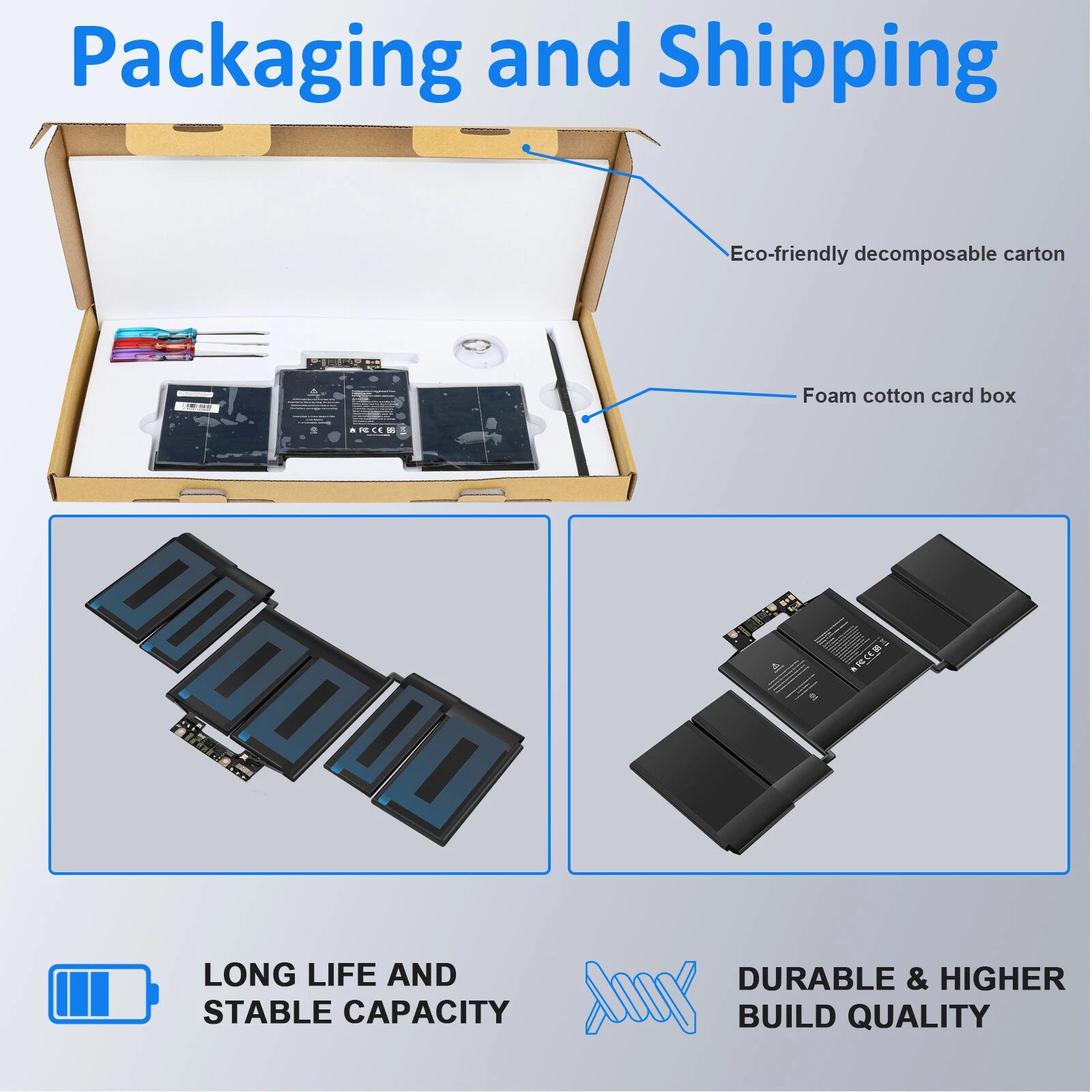 A1989 A1964 Battery for MacBook Pro 13" A1989 Mid 2018 2019 A2251 2020 EMC 3214