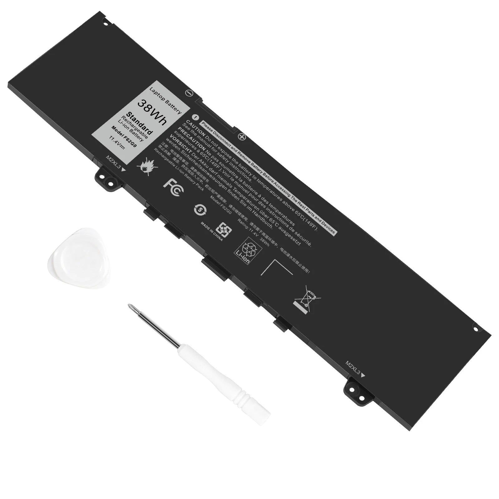 ??LOT F62G0 Battery For Dell 5370 7380 7386 7373 Vostro 5370-D1505G 11.4V-38Wh