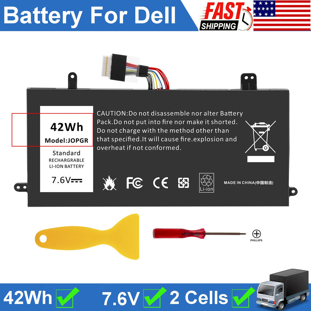 JOPGR X16TW Battery For Dell Latitude 12 5285 5290 2-in-1 Series J0PGR 42Wh FAST
