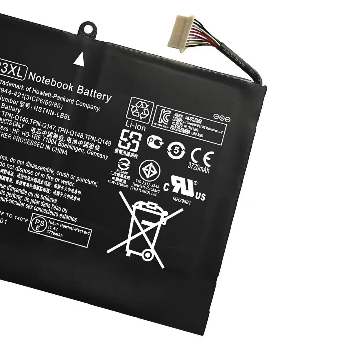 Genuine NP03XL Battery for HP Envy X360 15-U011DX 15-U010DX 15-U110DX 761230-005