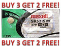 379 MAXELL WATCH BATTERIES SR521SW SR521 V379 NEW BUY 3 GET 2 FREE!!