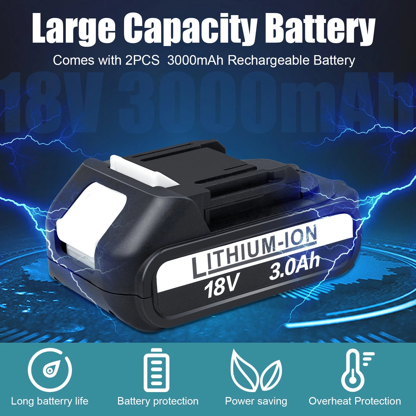 4/6inch Electric Mini Chainsaw Handheld Cordless Wood Chainsaw 2×3Ah Battery US