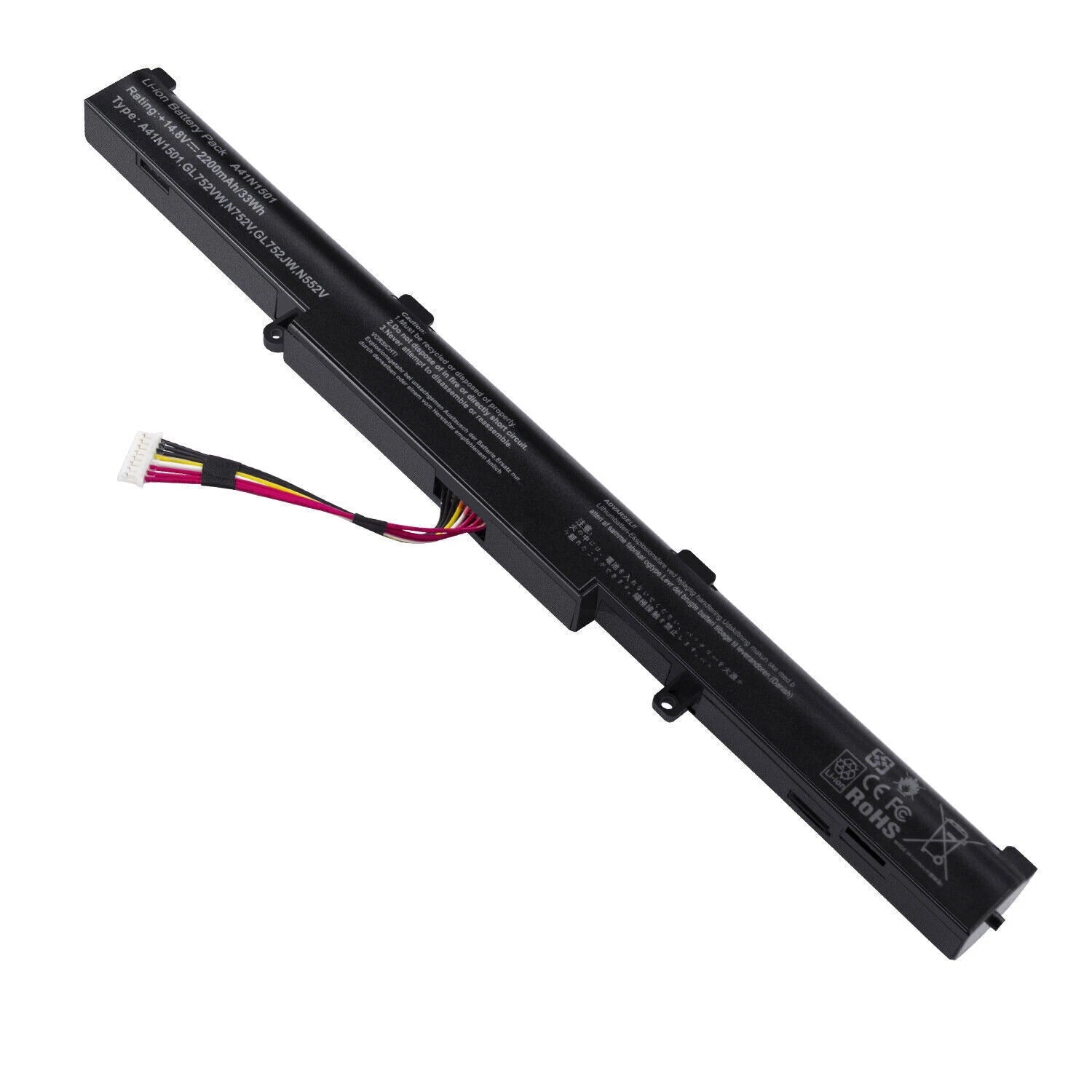 100% New 33Wh A41N1501 Battery For ASUS ROG GL752VW G752VW N552V N552VX A41LK9H