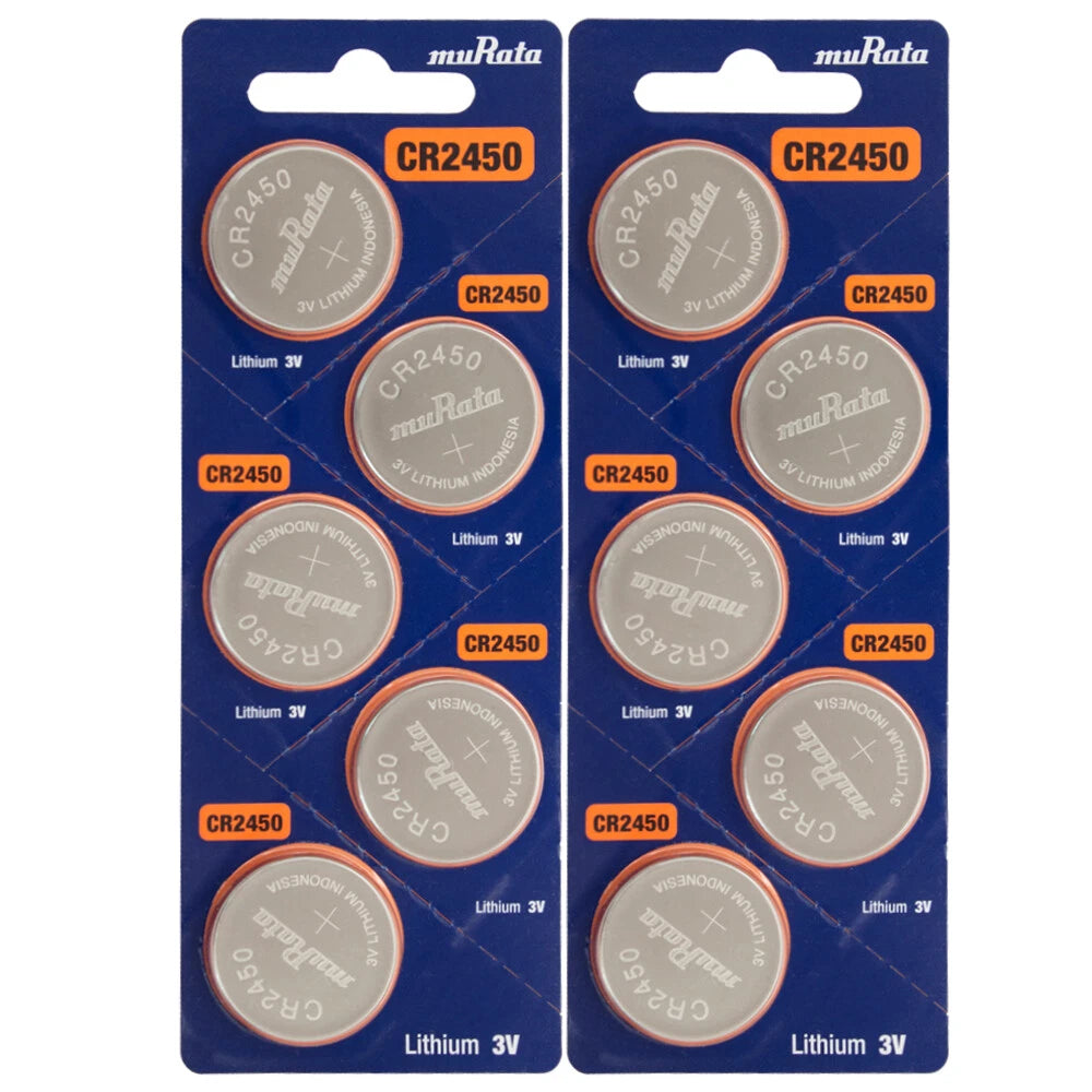 20 Pk Murata Replaces Sony CR2450 2450 Lithium Battery 3v CR 2450