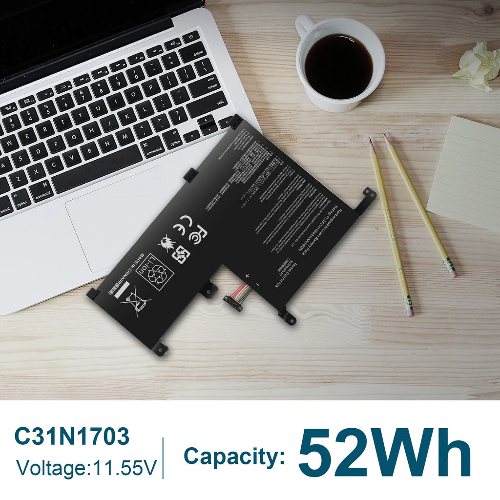 C31N1703 Battery for Asus Zenbook Flip UX561UA UX561UN Q525U 0B200-02650100 52Wh