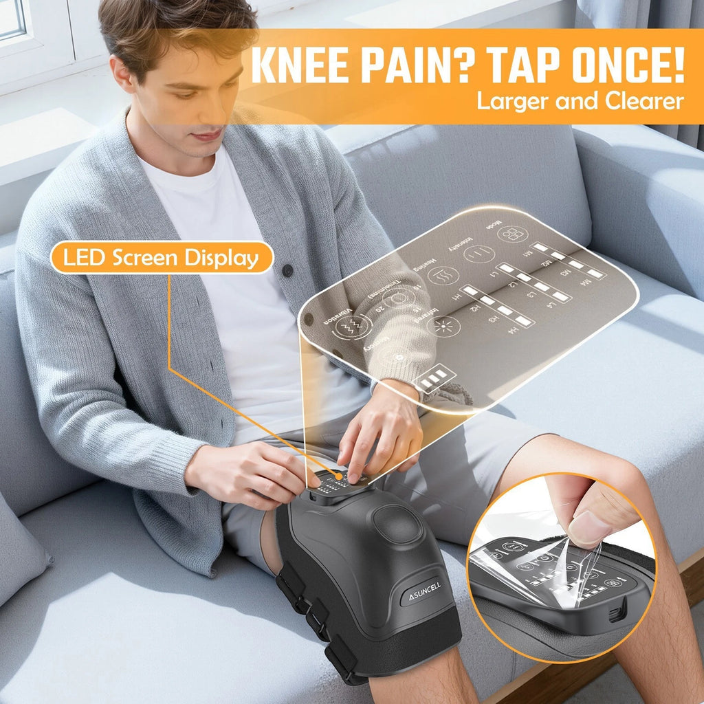 Heater and Leg Circulation Relaxation Massager Foot Compression for Knee Ankle