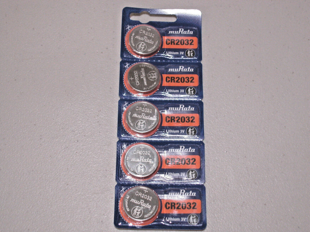 5 pc MURATA CR2032 lithium 3v battery cr 2032 SONY (EXPIRATION DATE 2032)