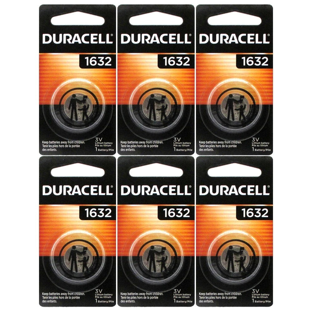 DURACELL DL1632 CR1632 1632 3v LITHIUM BATTERY x 6