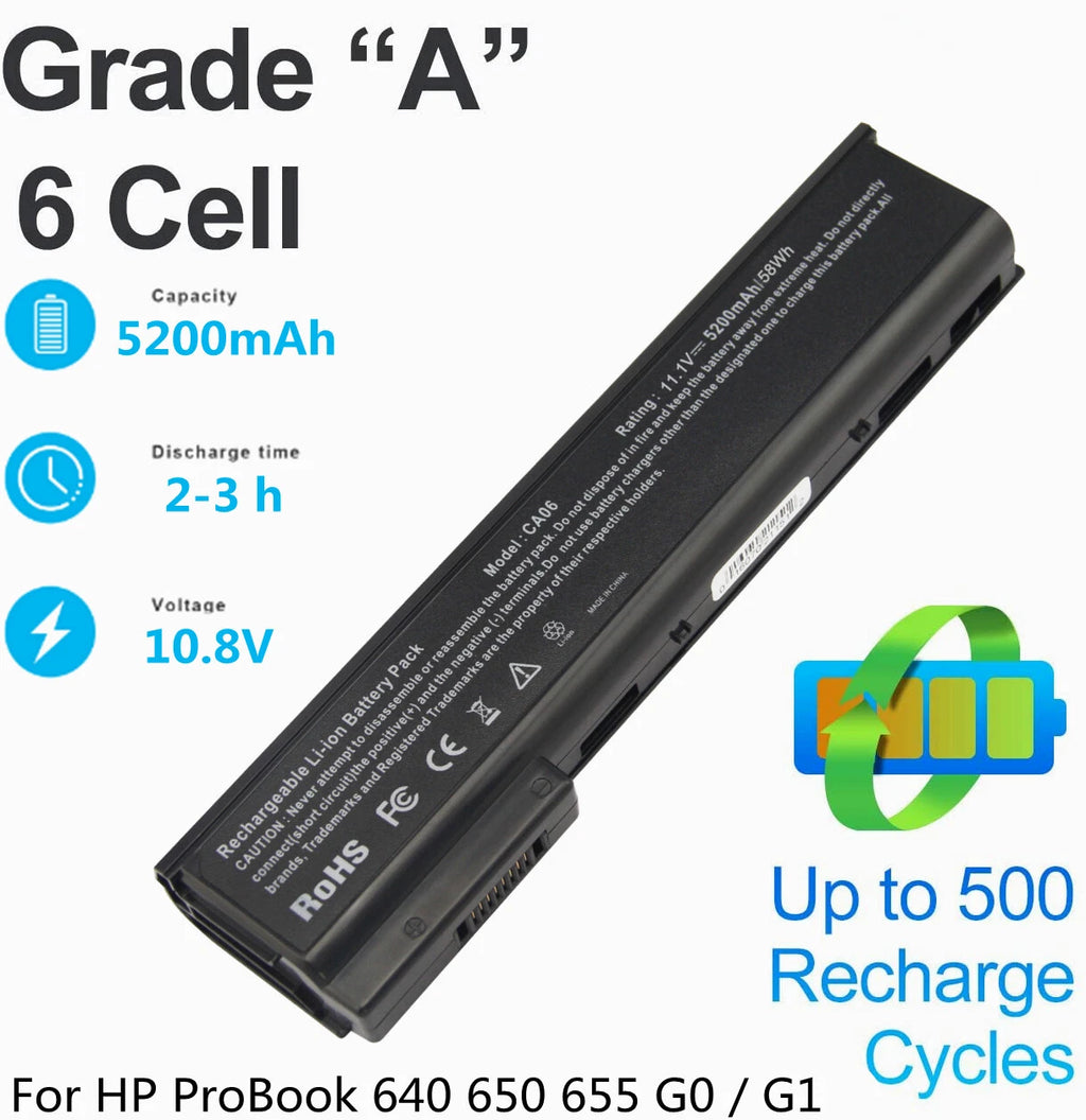 CA06 CA06XL Battery for HP ProBook 640 645 650 655 G0 G1 718755-001 HSTNN-DB4Y