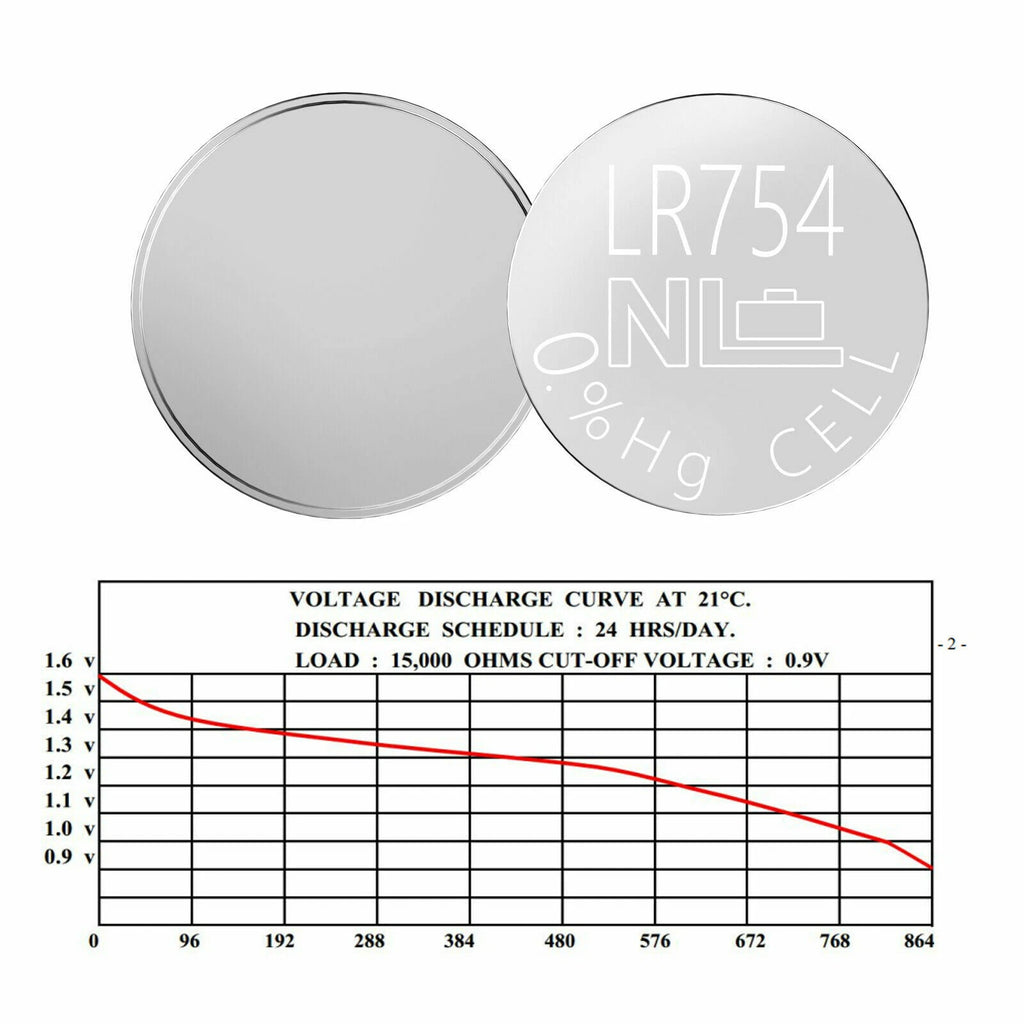 4X LR754 AG5 SR754 G5 SR48 393 193 309 D309 1.5V Alkaline Button Cell Battery