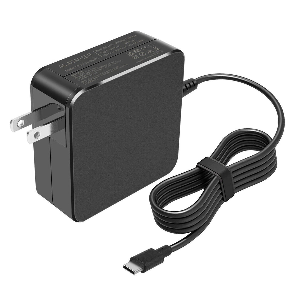 65W/60W/45W USB C PD 3.0 Ports GaN Wall Charger Power Adapter Travel Office