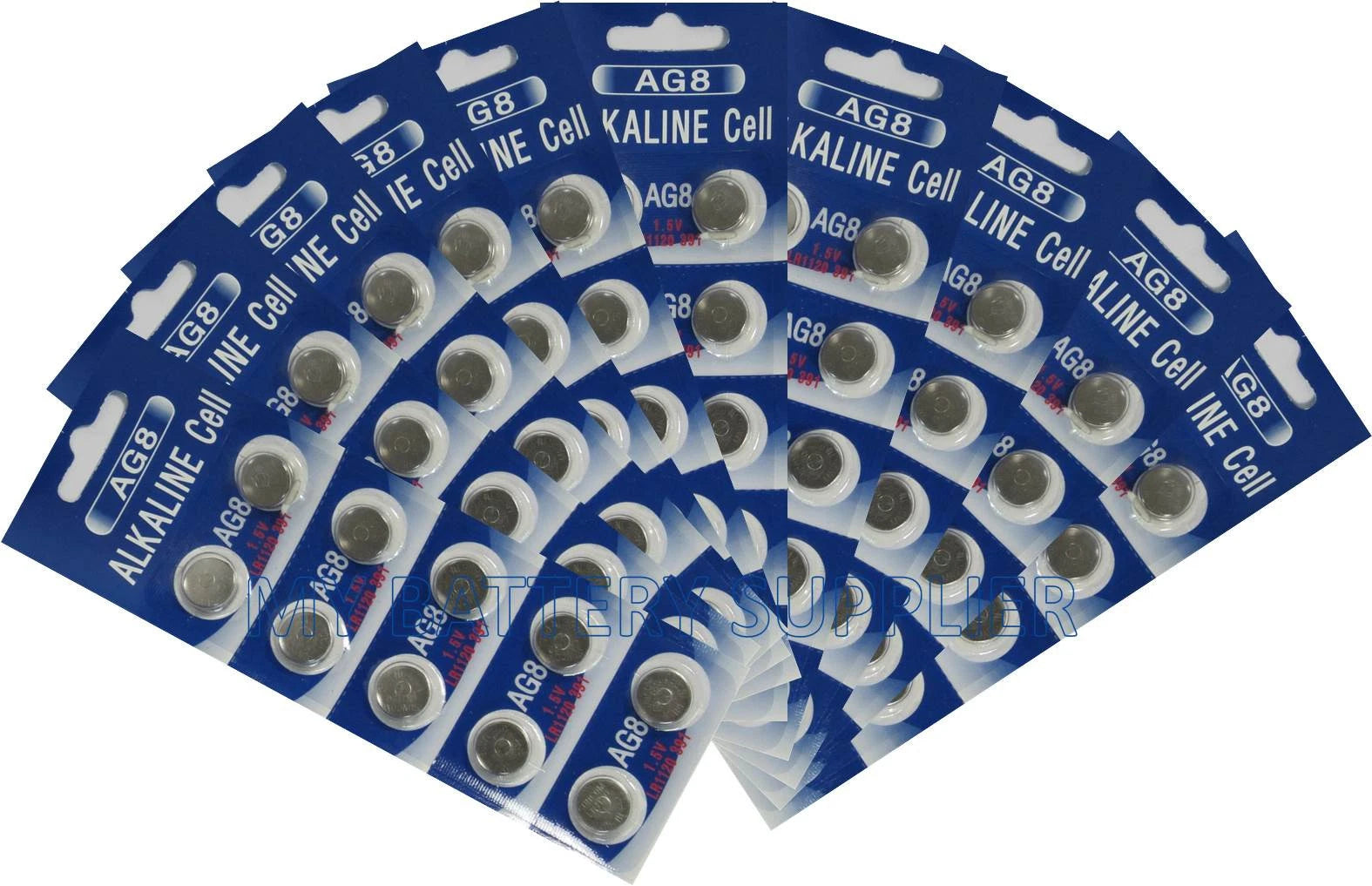 100 AG8 LR1120 391 LR55 1.5 Volt Alkaline Cell Watch Batteries Ships From USA