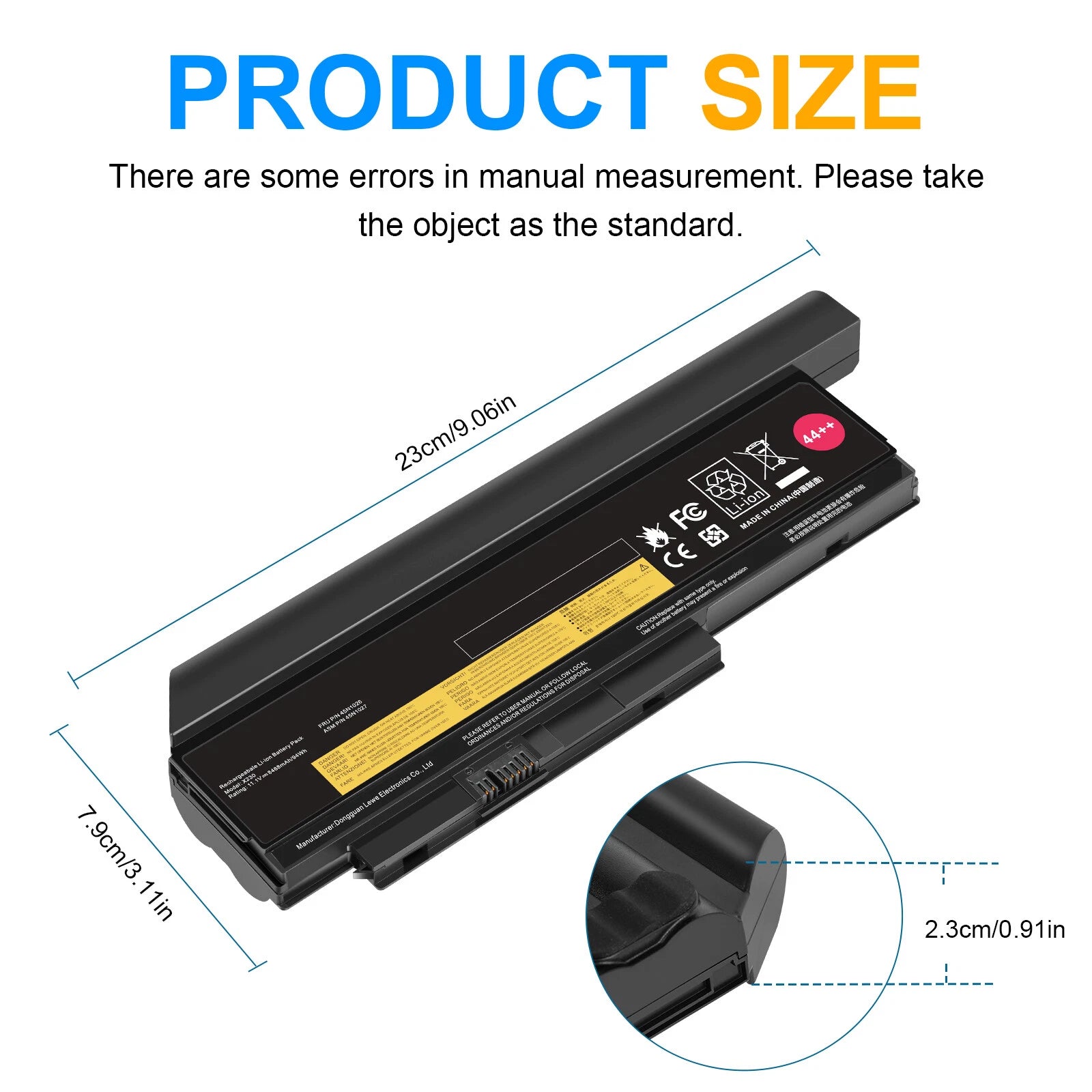 44++ 9Cell X230 X220 Battery For Lenovo ThinkPad X230i X220i 94Wh 0A36307