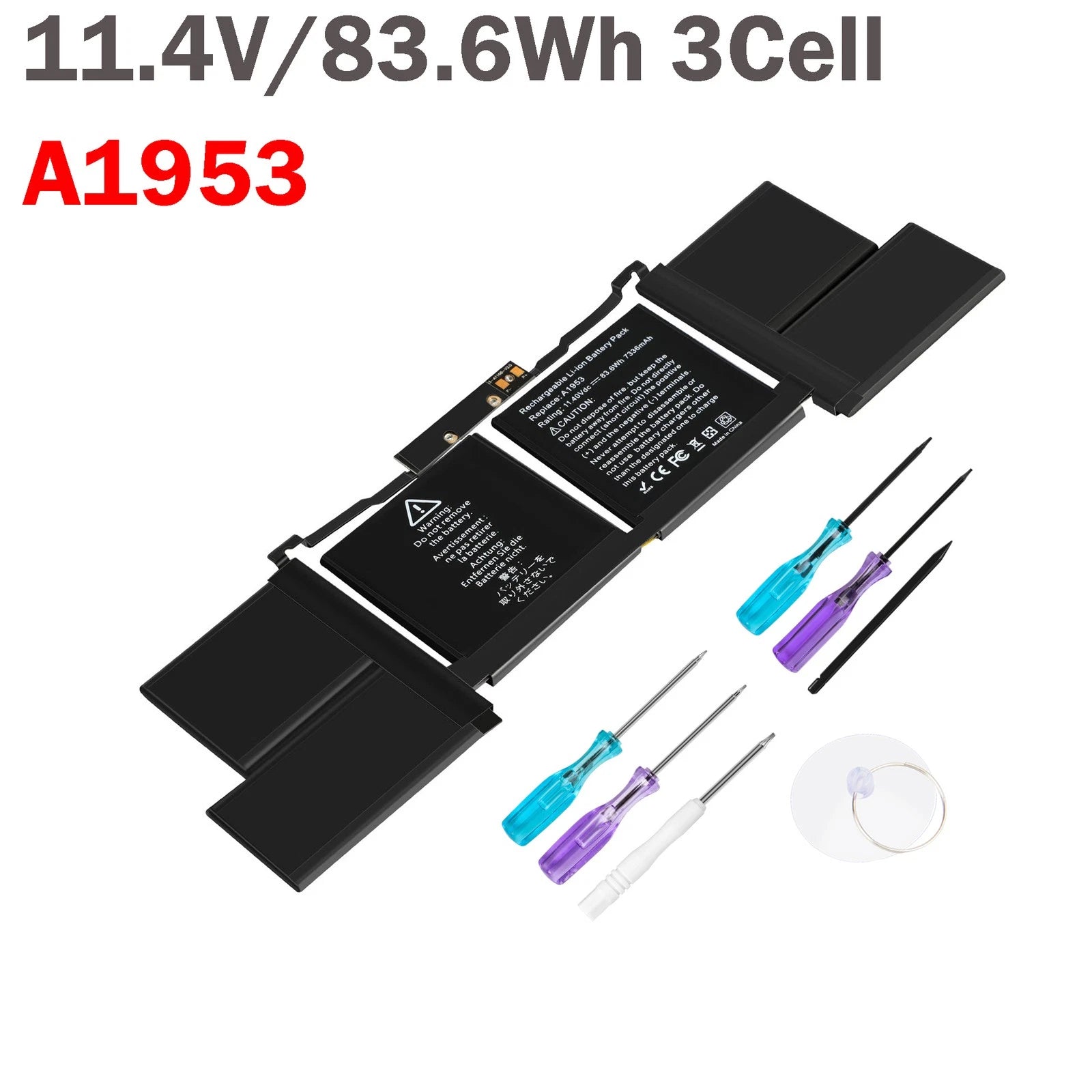 A1953 A1990 Battery For Apple MacBook Pro 15" Mid 2018 2019 EMC 3215 3359 83.6Wh