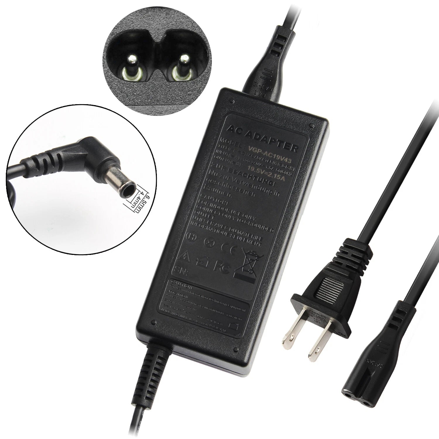 AC Adapter Charger for Sony Vaio VGP VGN PCG-7133L PCG Series Power Supply