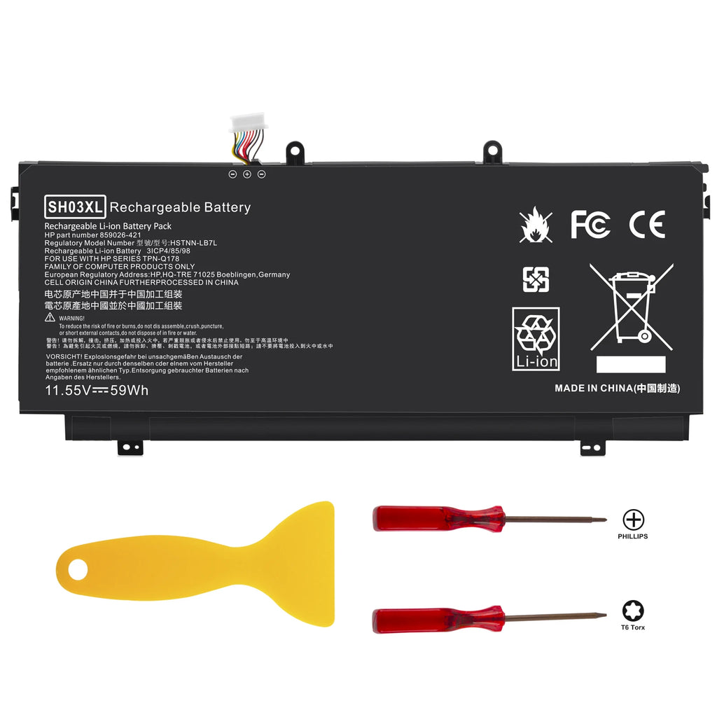 SH03XL Laptop Battery for HP Spectre X360 13-AC0XX 13-AC033DX 13-AC023DX + TOOL
