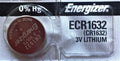 Energizer ECR1632 CR 1632 Lithium 3V Battery Braned New Authorized Seller