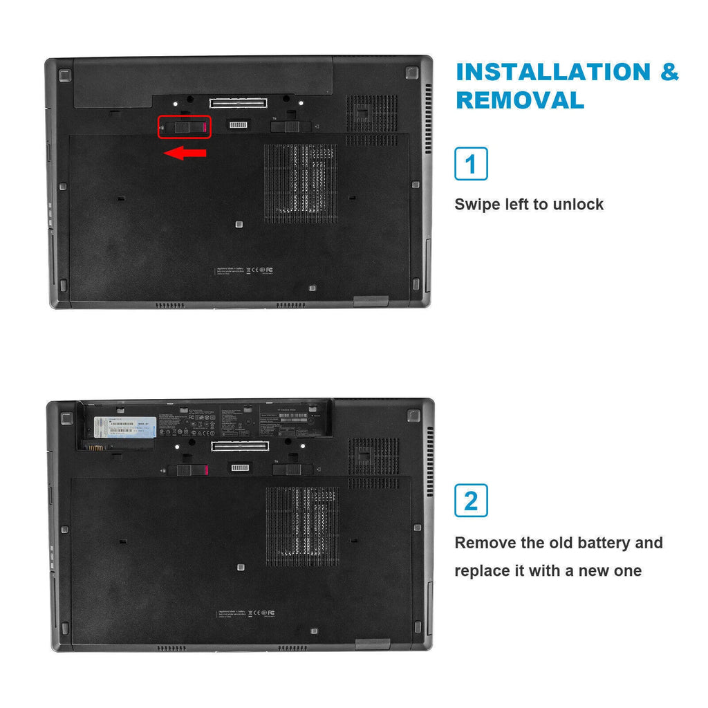 AR08 Battery For HP ZBOOK 15 17 G1 G2 Series 708455-001 14.4V 65WH TESTED GOOD