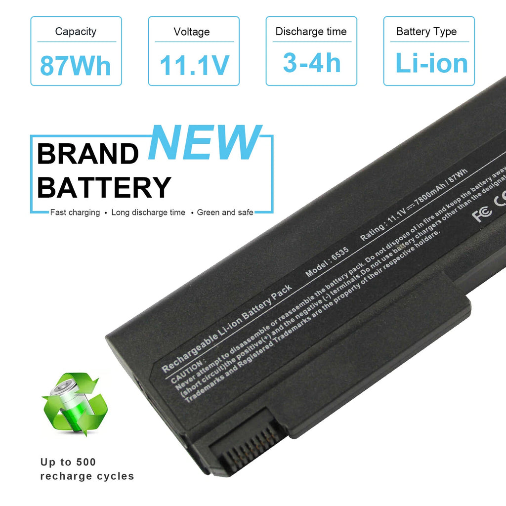 TD06 Battery for HP EliteBook 8440P 6930P 6530B 6730B ProBook 6455B HSTNN-C68C