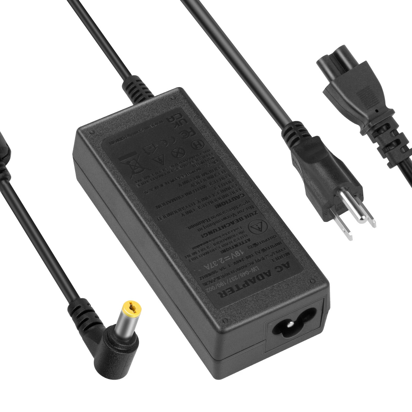 For Acer Aspire One Laptop Power Supply AC Adapter Charger Cord 19V 2.37A 45W