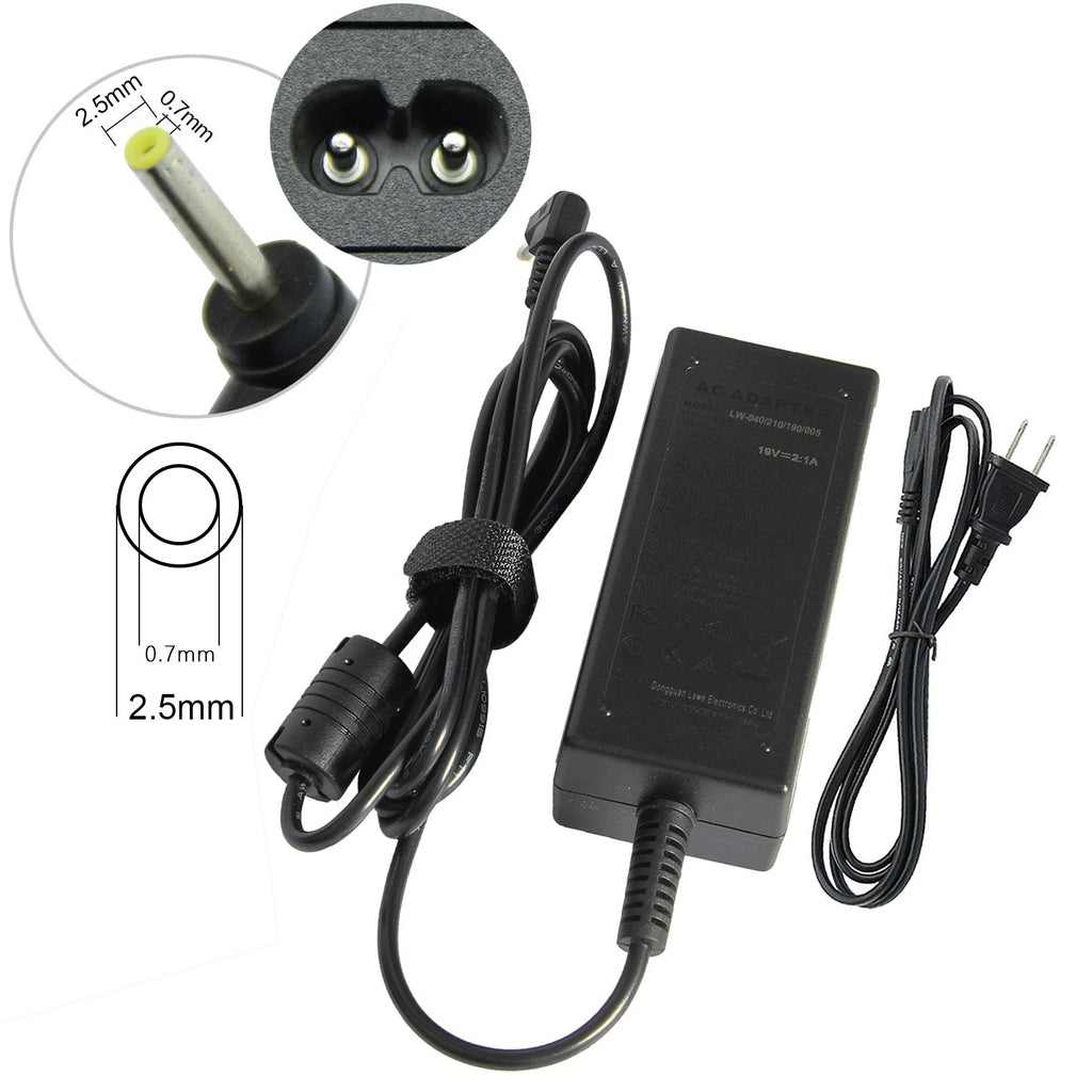40W AC Power Adapter Charger for ASUS Eee PC 1005HA 1005HAB 1005HR 1008HA