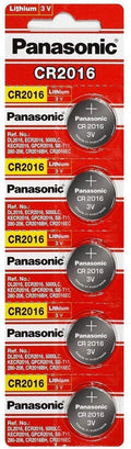 5 x PANASONIC CR 2016 CR2016 ECR2016 LITHIUM COIN CELL Button Battery Exp 2025