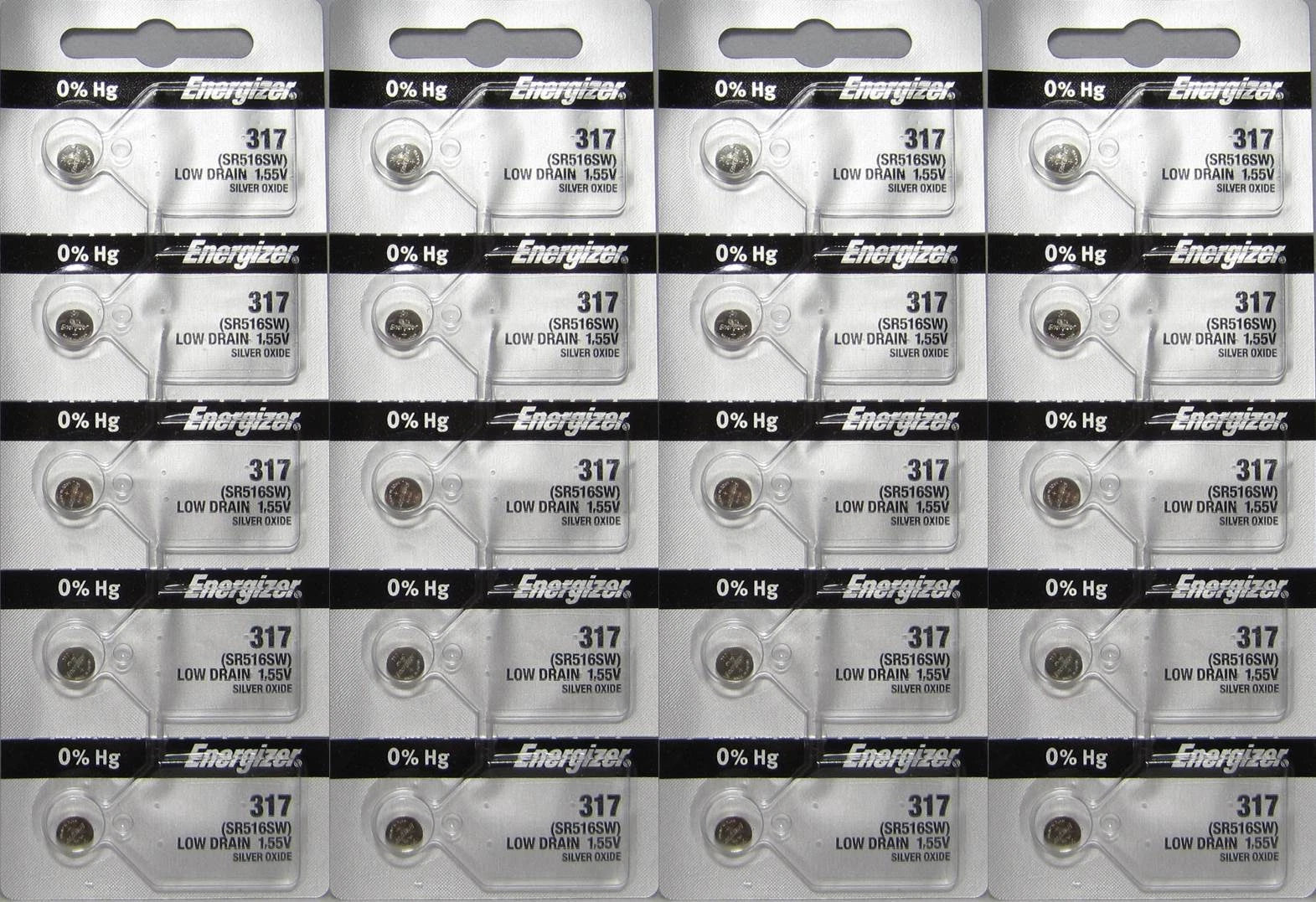 Button Cell Type 317 Battery Energizer 20 Pcs