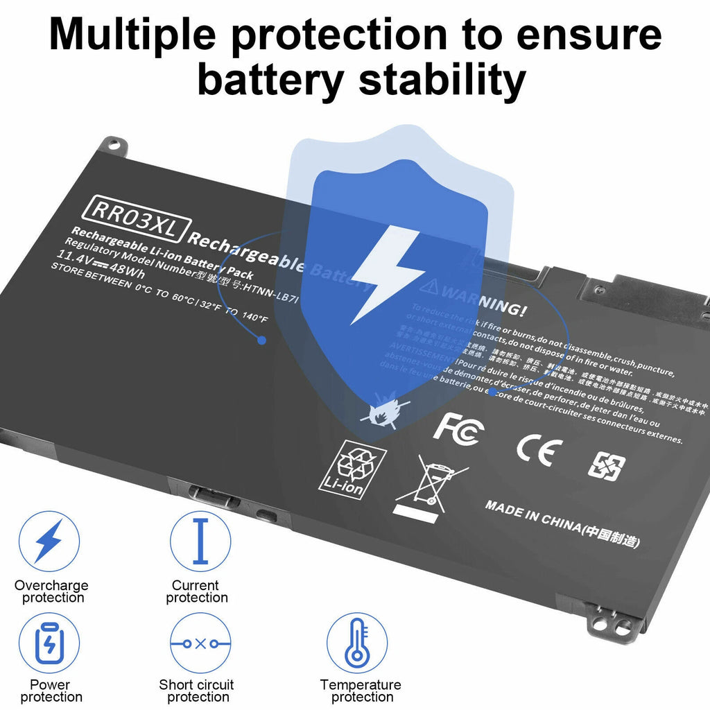 RR03XL BATTERY FOR HP ProBook 430 440 450 470 G4 G5 Series 851610-850 851477-832