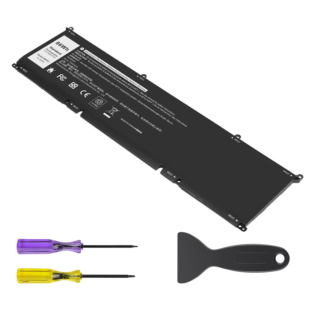 86Wh 69KF2 Laptop Battery For Dell Alienware M15 M17 R3 XPS 15 9500 8FCTC 70N2F