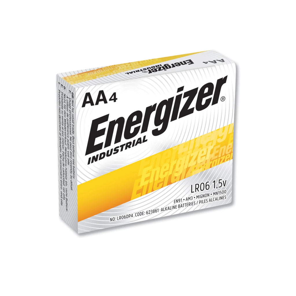 48 Energizer AA Industrial Alkaline Batteries (EN91, LR6)