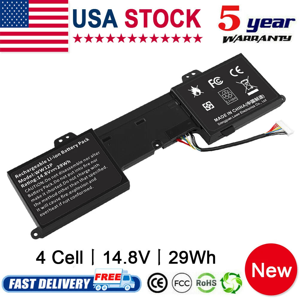 WW12P battery For Dell Inspiron Duo 1090 (P08T) Tablet Fits: 9YXN1 JRYGD 0TR2F1