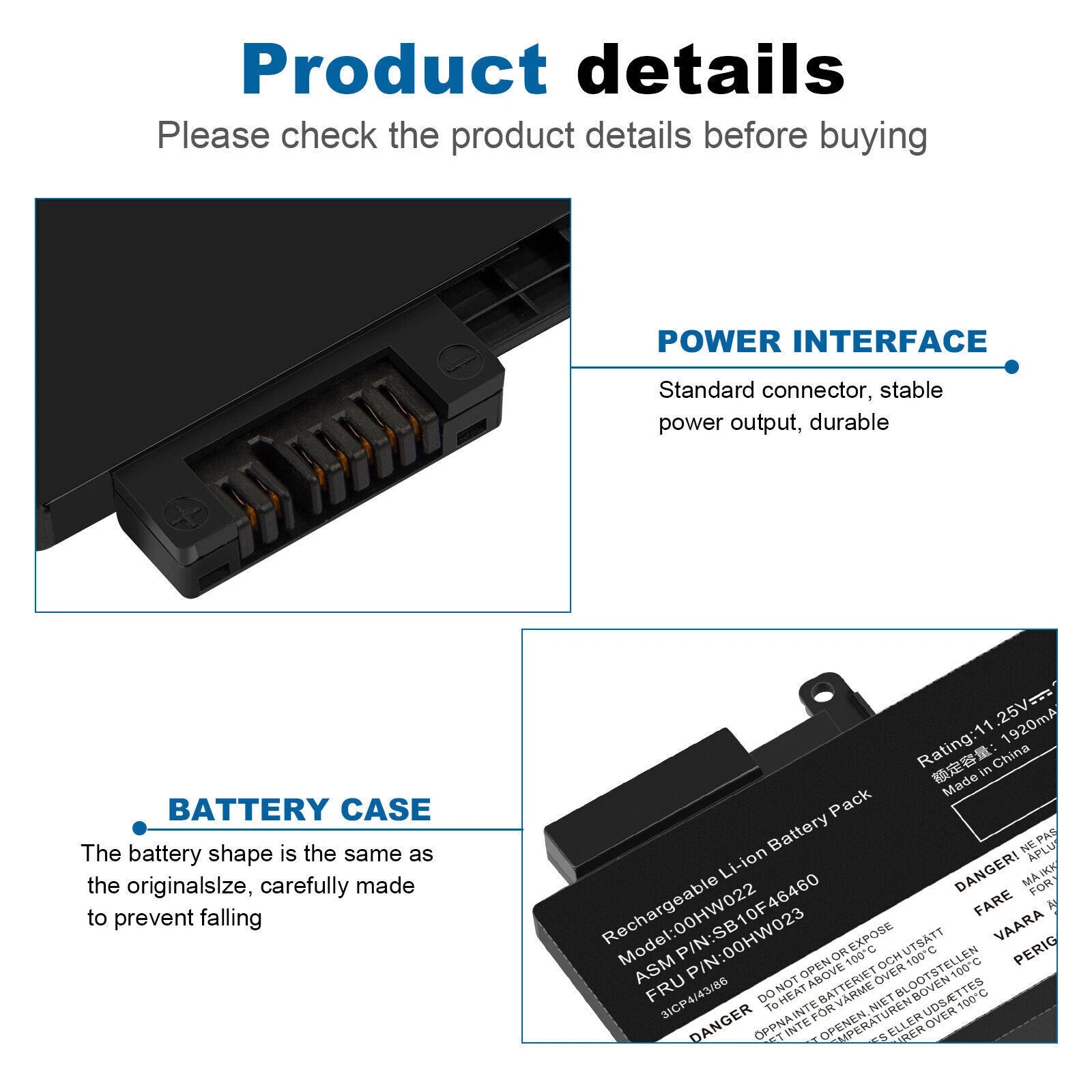 00HW023 00HW022 T460s T470s Battery For Lenovo ThankPad SB10F46460 SB10F46461