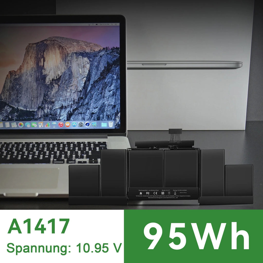 A1618/A1417 Battery For Apple Macbook Pro 15'' A1398 (Late 2013 Mid 2012-2015)