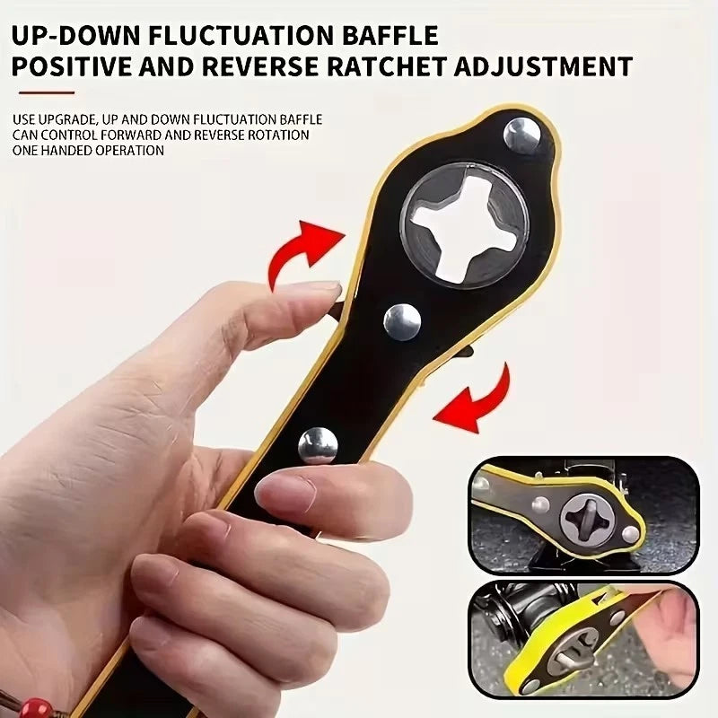 2Ton 3 Ton Scissor Jack Handle Crank Wheel Lug Wrench Tool Kit Car Garage Tire