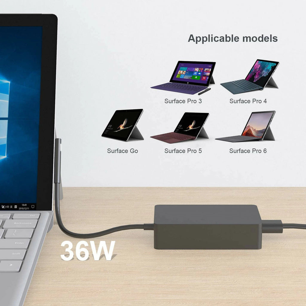 AC Adapter Charger For Microsoft Surface Pro 3 4 5 6 1625 1724 Surface Book,Go