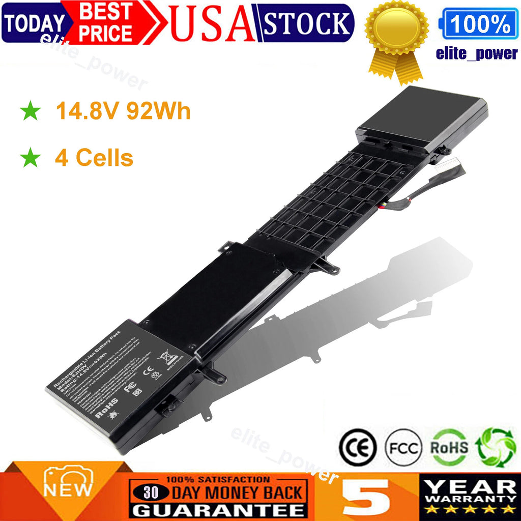 6JHDV Laptop Battery For Dell Alienware 17 R2 R3 P43F P43F001 P43F002 6JHCY 92Wh