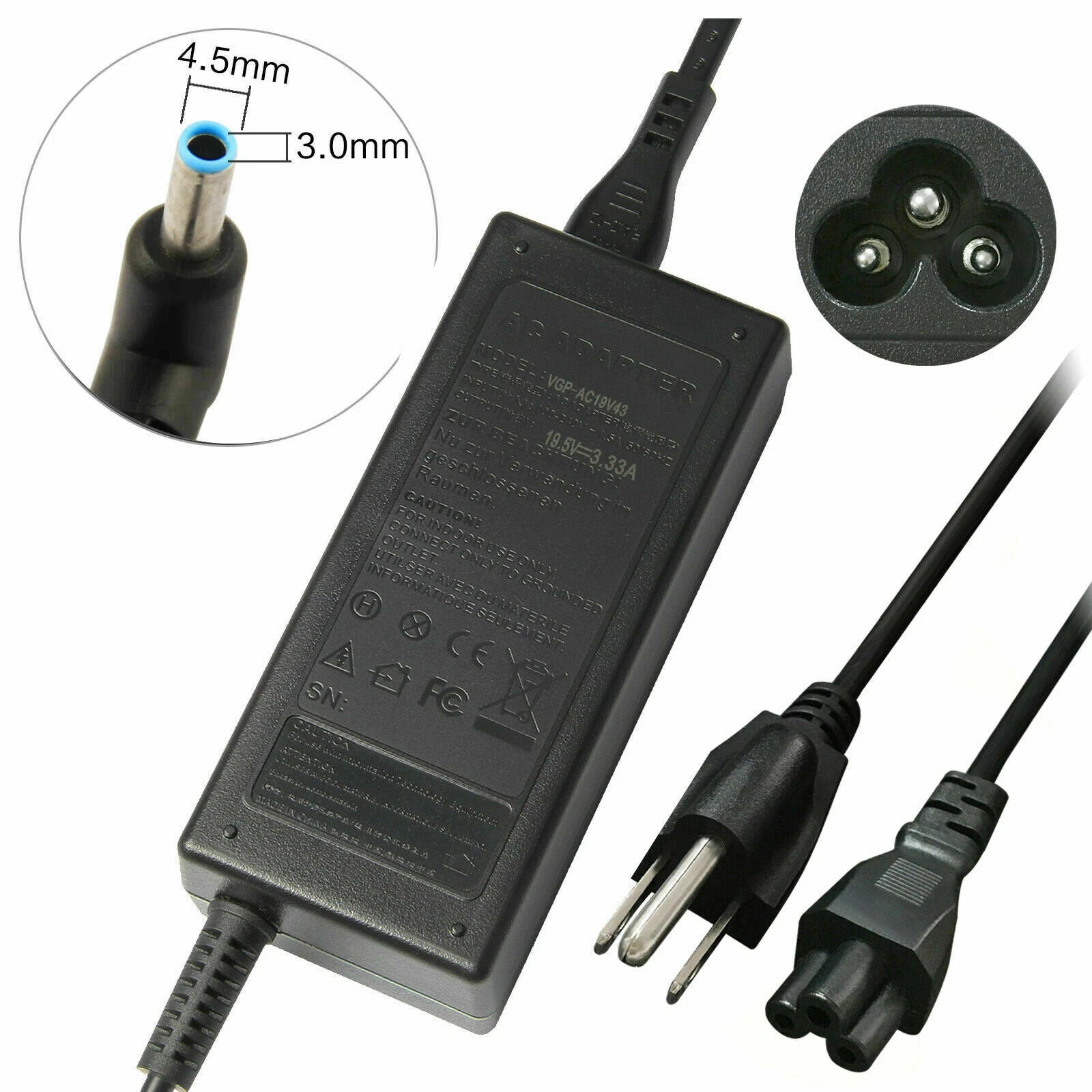 AC Adapter Laptop Charger for HP Envy 13 15 17 X360 15-1039wm 15-1033wm 15w117cl