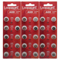 Loopacell AG9 394 D394 GP94 L936 LR45 Alkaline Button Cell 30 Batteries