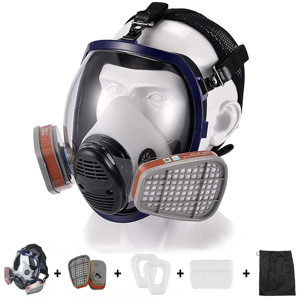 17 in 1 Full Face Gas Mask Painting Spraying Respirator Facepiece For 6800 Large