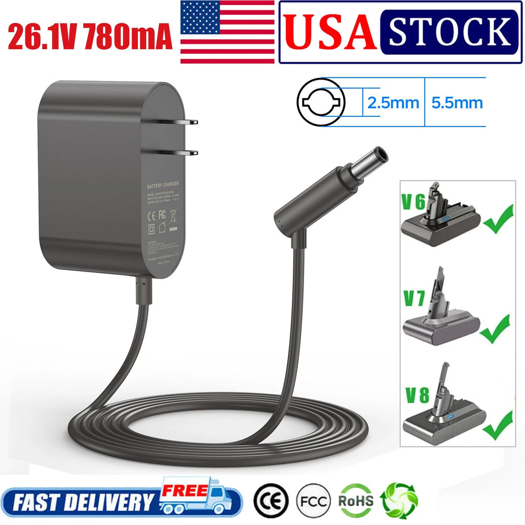 For Dyson Cordless V6 V7 V8 Animal Absolute Motorhead Vacuum Adapter Charger US