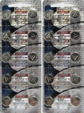 2 X 10 pack MAXELL AG13 LR44 357 button cell battery Hologram (20 Batteries...