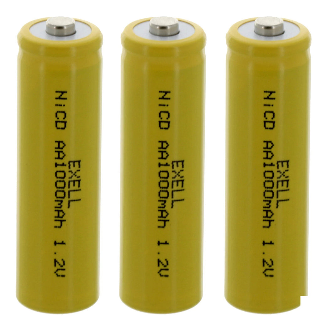 AA 1.2V 1000mAh Button Top Rechargeable Battery for LED Lights, Hobby, Alarms
