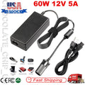 60W 110V-240V AC To DC 12V Car Cigarette Lighter Converter Socket Adapter USPlug